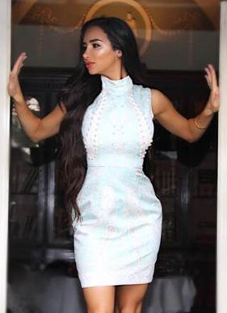 Famous blogger in Comino Couture jacket